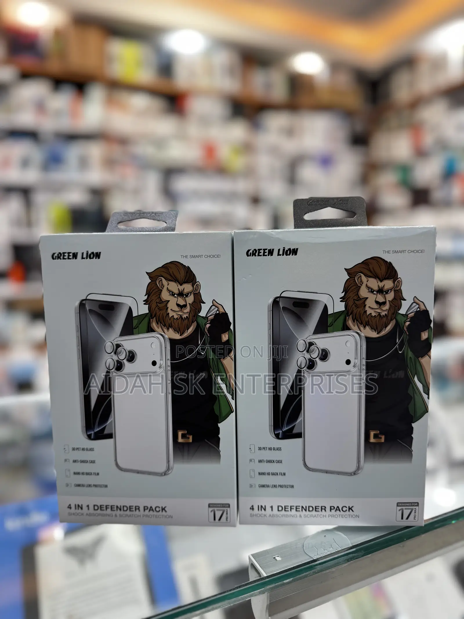 Green Lion 4-in-1 Defender Pack for the iPhone 17 Pro Max.
