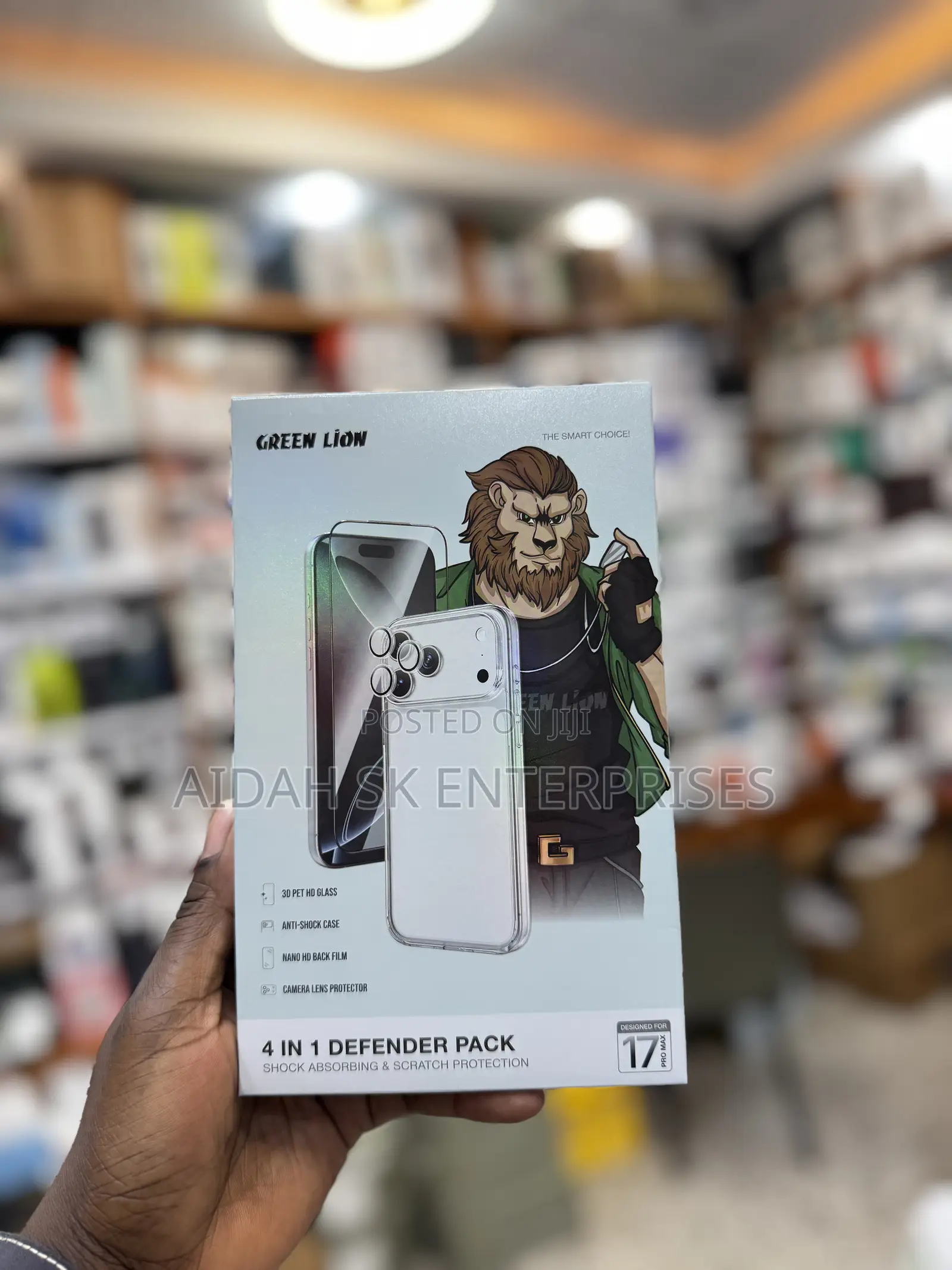 Green Lion 4-in-1 Defender Pack for the iPhone 17 Pro Max.