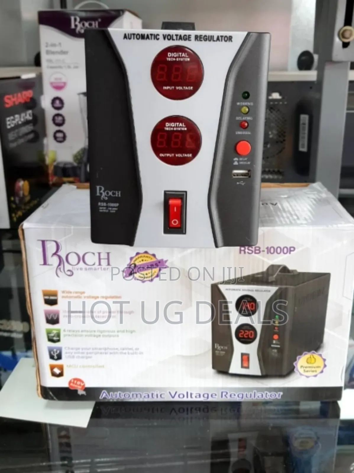 Roch 1000w Automatic Voltage Regulator/Stabilizer/Power Protector