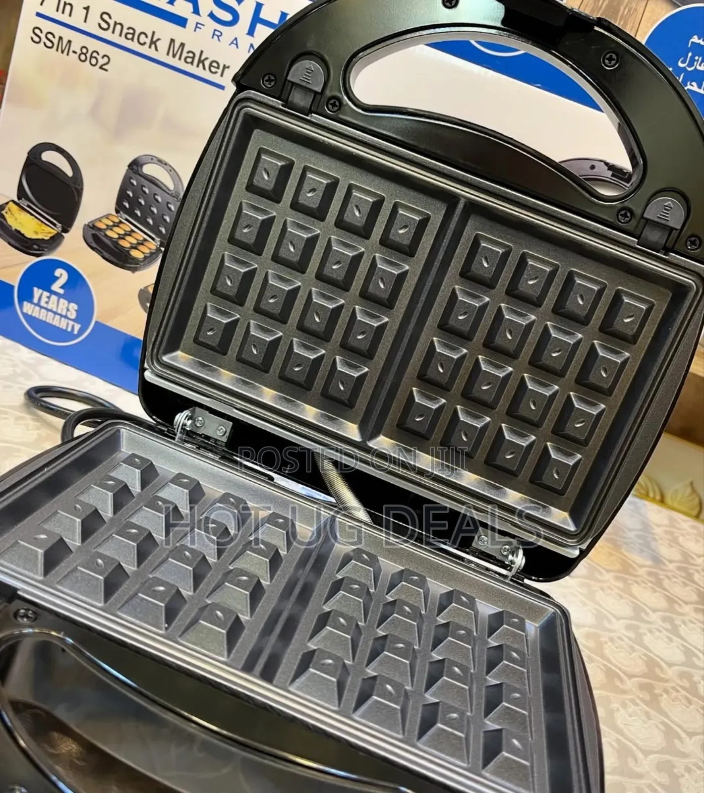 Sonashi 7 In 1 Sandwich Maker For Making Biscuits Waffles