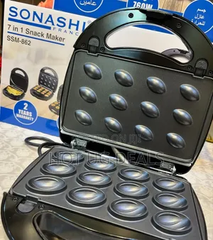 Sonashi 7 In 1snacks Maker Grill Sandwich Donuts Omellete