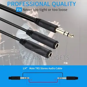 3.5mm Male Jack Y Sprinter Cable 2 Female Jack