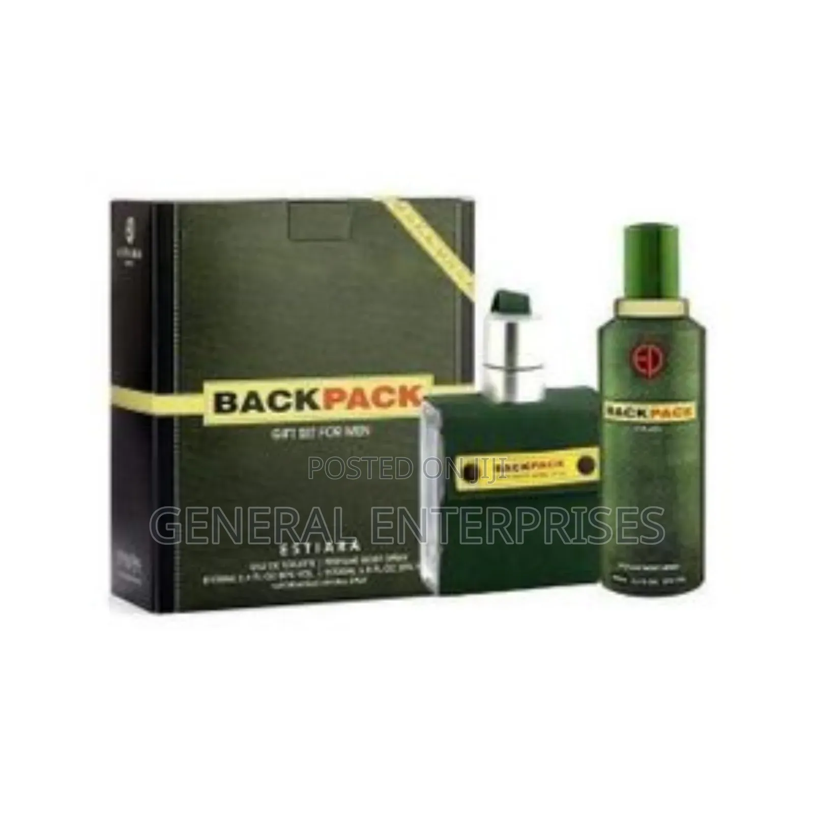 Estiara Backpack Eau De Toilette Gift Set for Men.