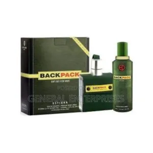 Estiara Backpack Eau De Toilette Gift Set for Men.