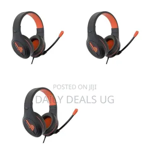 Meetion Mt-Hp021 Stereo Wired Gaming Headset in Black and Orange