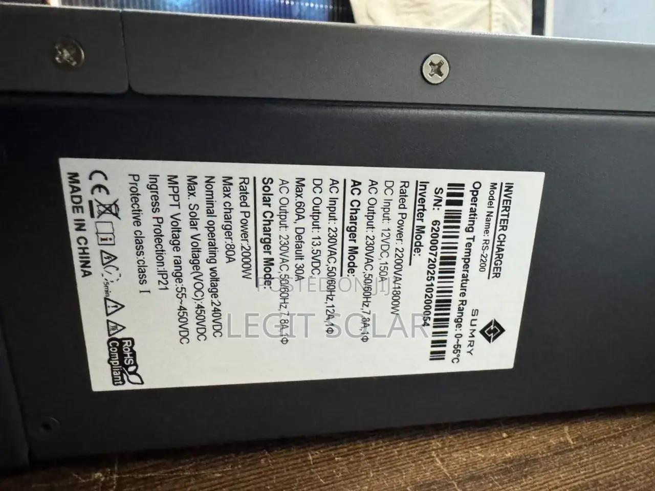 Sumry Power Invertert 2000w