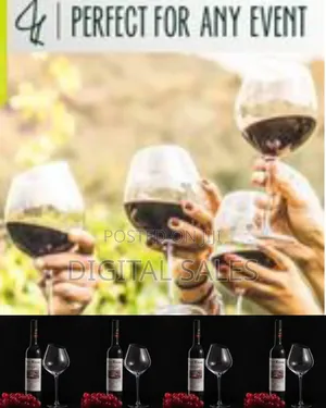 6 Piece Set of Large 'Red Wine' Glasses