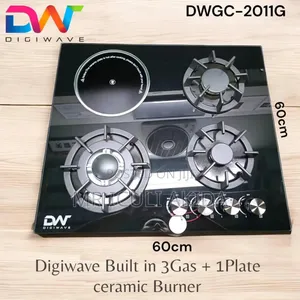 Digiwave Built in 3gas + 1plate Ceramic Burner Cooker