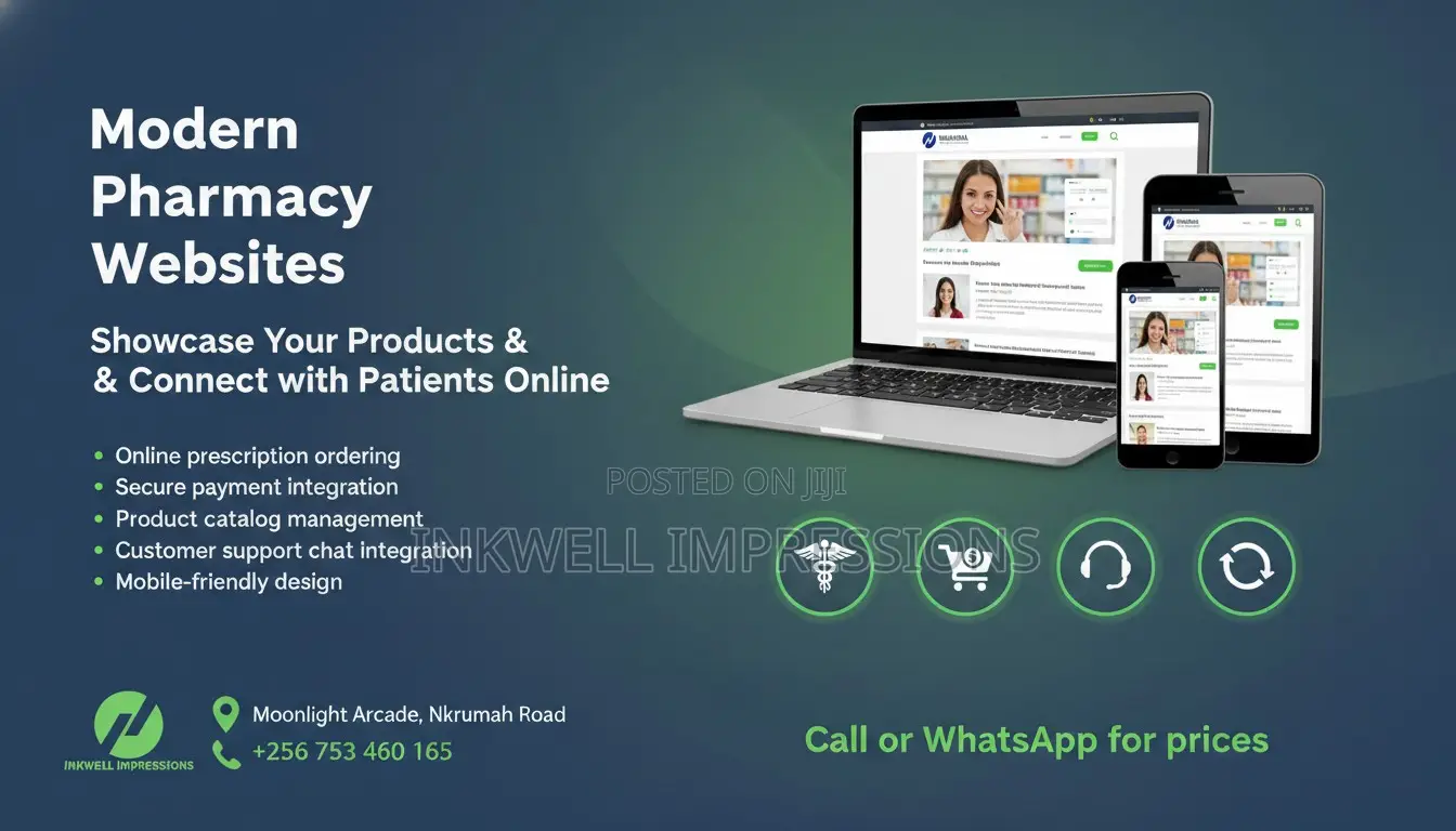 Pharmacy and Hospital Website Development
