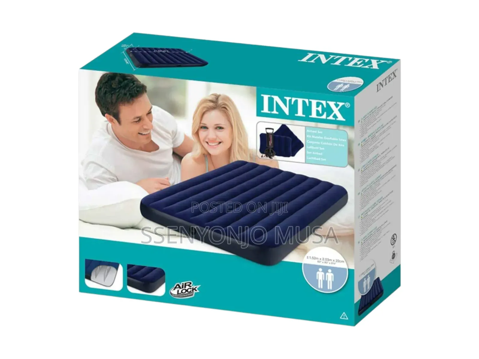 Intex Classic Air Mattress | 5x6 Size | Comfortable Sleeping