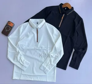 Long Sleeve Collar T-Shirt. Zipp