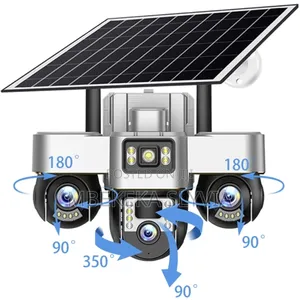 3 Lens Solar Camera All Lens Move 360 With Phone 1 Year Warranty