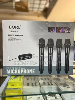 Bor Proffetional Wireless Microphones 4 In 1 Mics