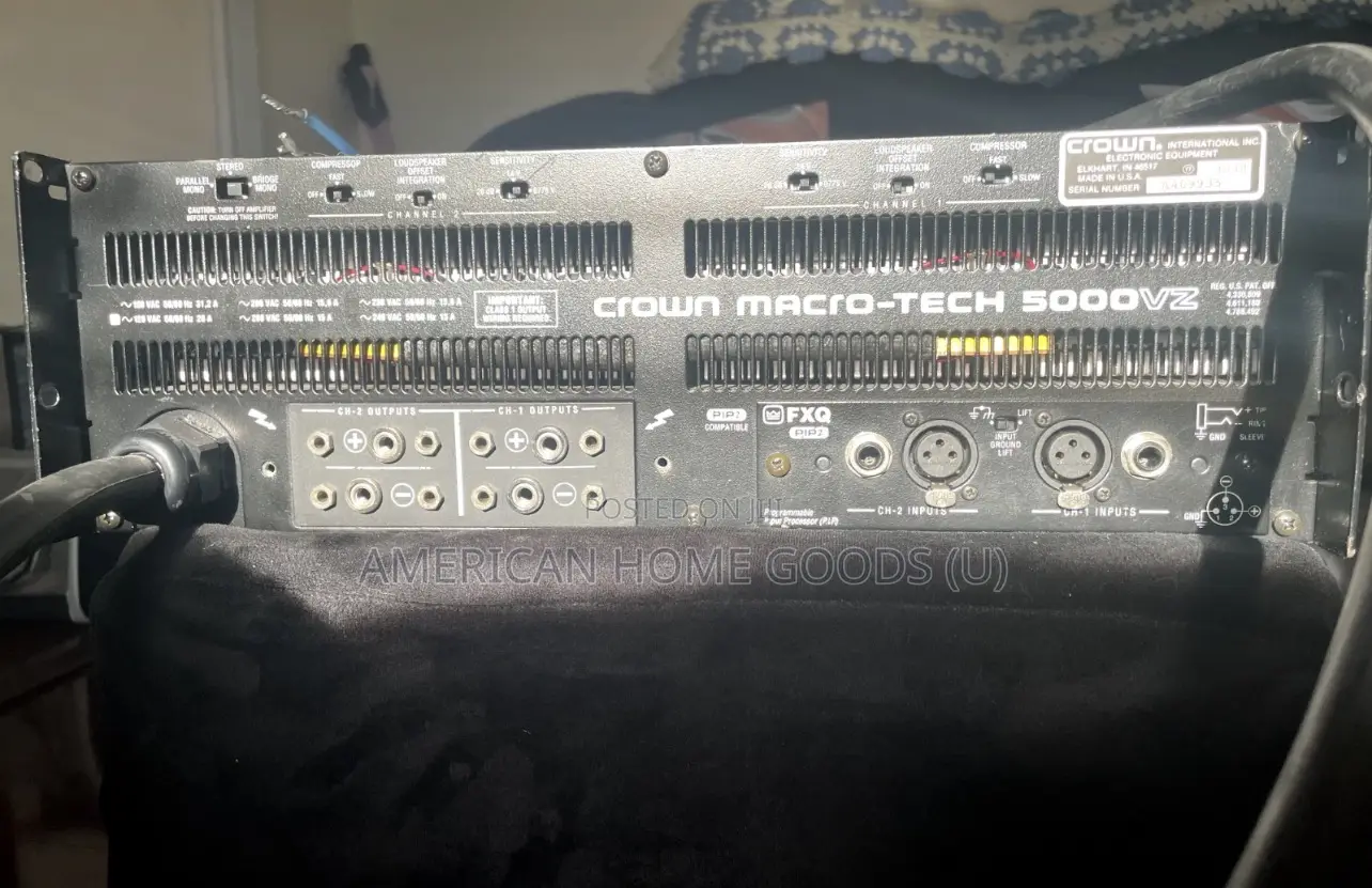 Crown Macro-Tech Ma5002vz Prof 2-Channel Amplifier 230v, 5000 Watts