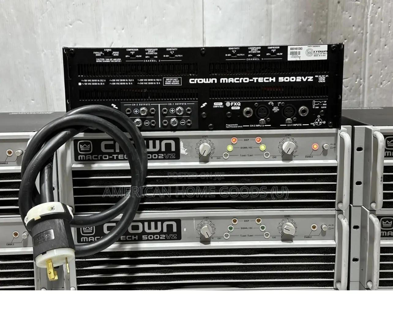 Crown Macro-Tech Ma5002vz Prof 2-Channel Amplifier 230v, 5000 Watts