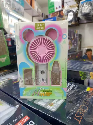 Portable Mini Fan With a Mist Spray Function.