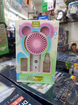 Portable Mini Fan With a Mist Spray Function.