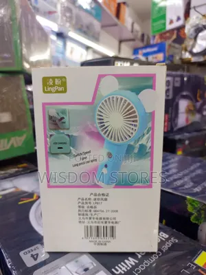 Portable Mini Fan With a Mist Spray Function.