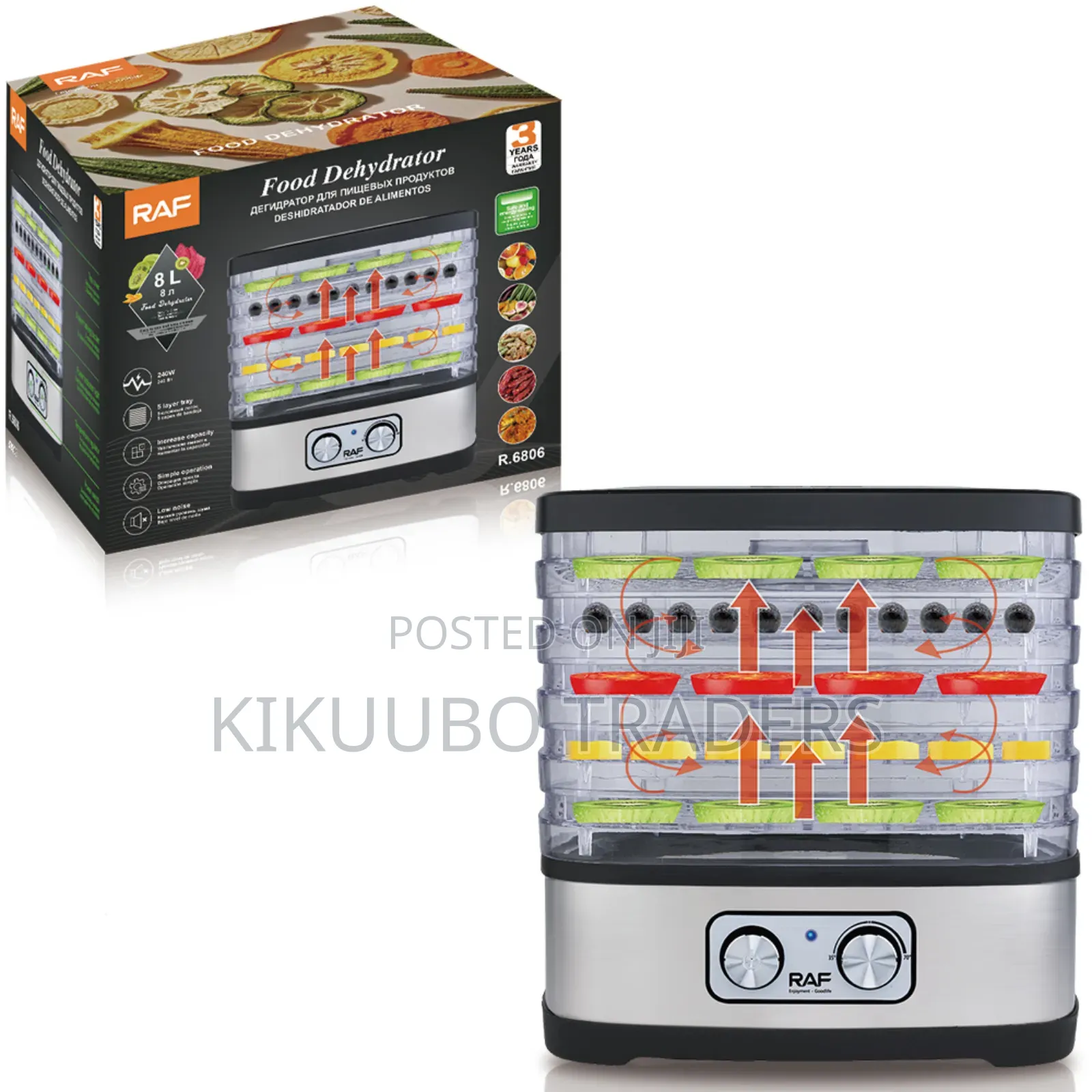 Raf Food Dehydrator - 5tray