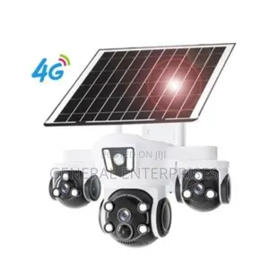 V380 Pro 4g Solar-Powered Security Camera With a Three-Lens System.