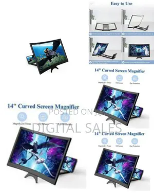 Curved Hd Cell Phone Screen Magnifier