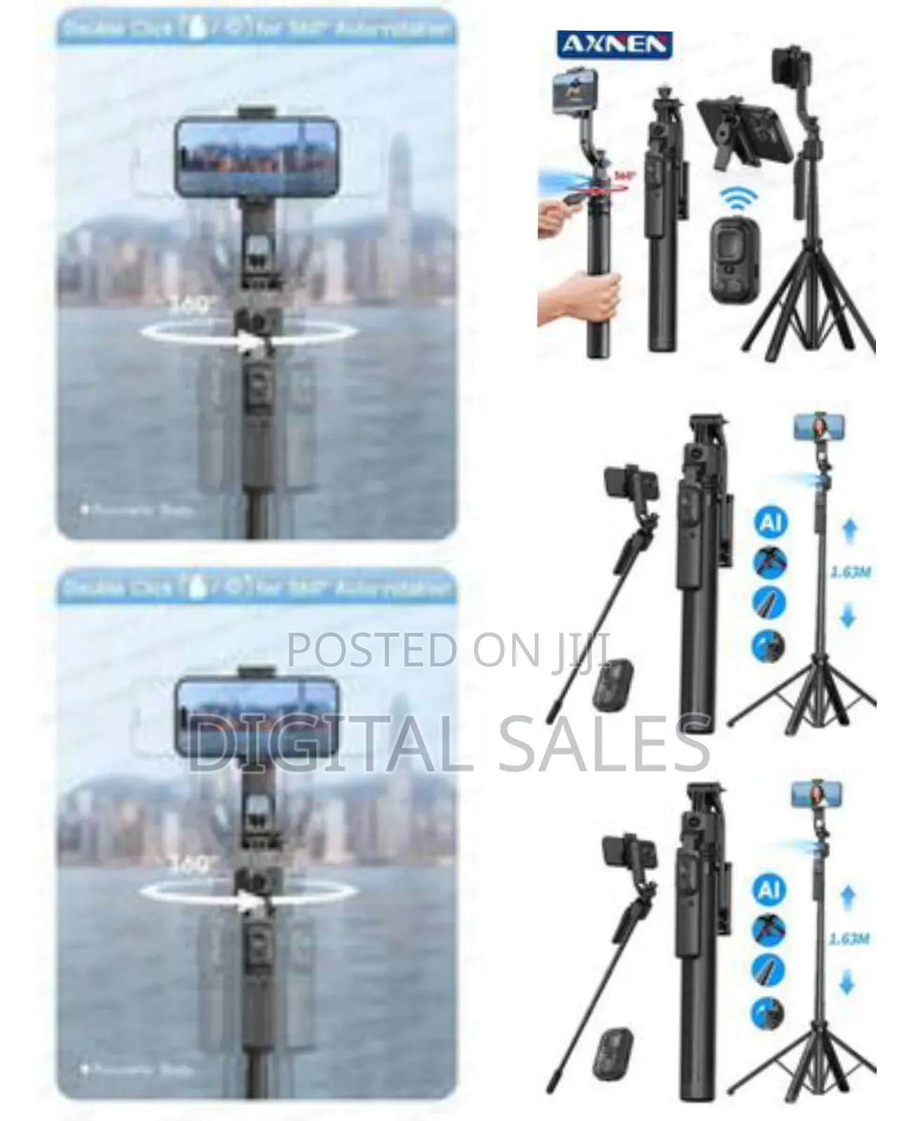 Intelligent Ai Selfie Stick Tripod With Smart Tracking and Remote -