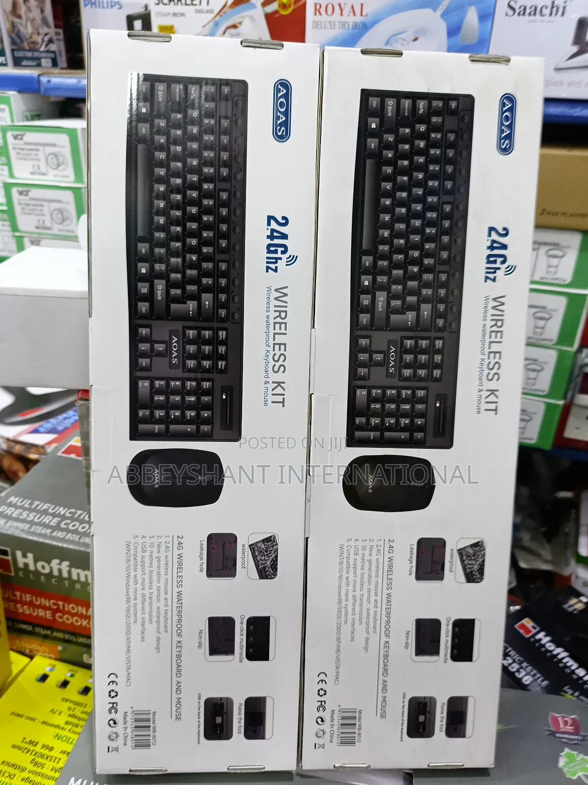 Wireless Waterproof Keyboard Mouse Kit