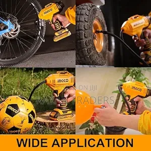 Ingco 20v Lithium-Ion Auto Air Compressor Cordless Portable 150psi