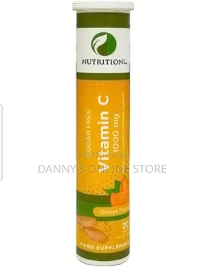 Vitamin C 1000mg, Orange Flavor, 20 Effervescent Tablets