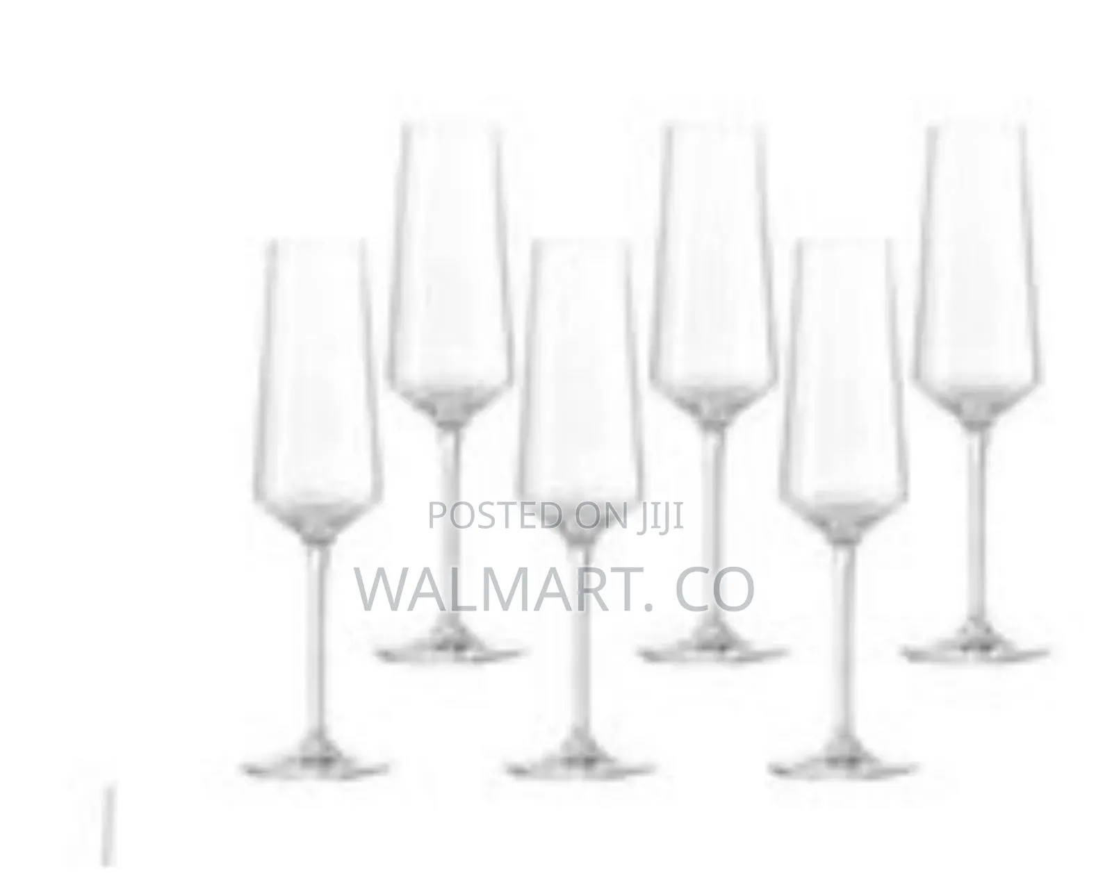 6 Piece Set of Elegant Champagne Glasses