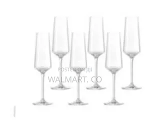 6 Piece Set of Elegant Champagne Glasses