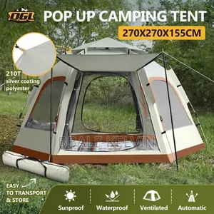6 People Camping Tent Instant Auto Beach Shelter Sun Shade Picnic