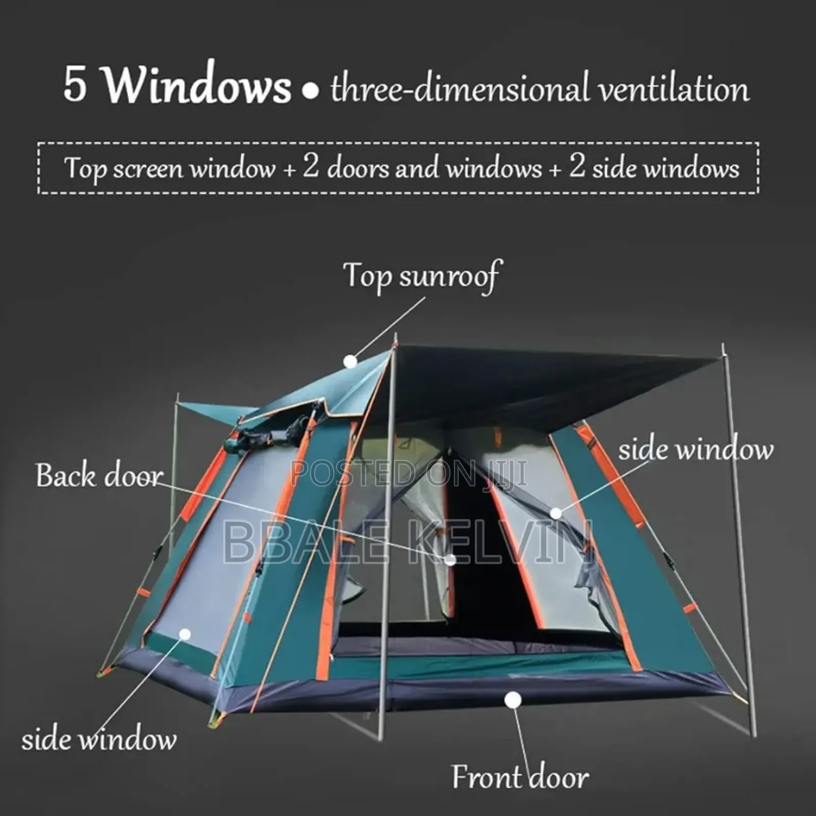 6 People Automatic Camping Tent