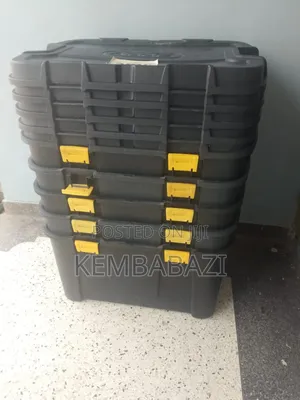 150litres Heavy-Duty Plastic Storage Tote Boxes.