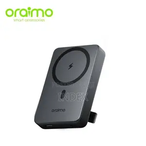 Oraimo Power Bank 10000mah Wireless Strong Magnetic Attachment- Black