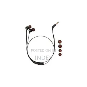 Jbl T110 3.5mm Wired Earphones Tune110 - Black
