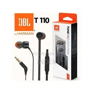 Jbl T110 3.5mm Wired Earphones Tune110 - Black
