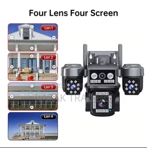 Hieasy 4lens Solar Security Cameras for Outdoor