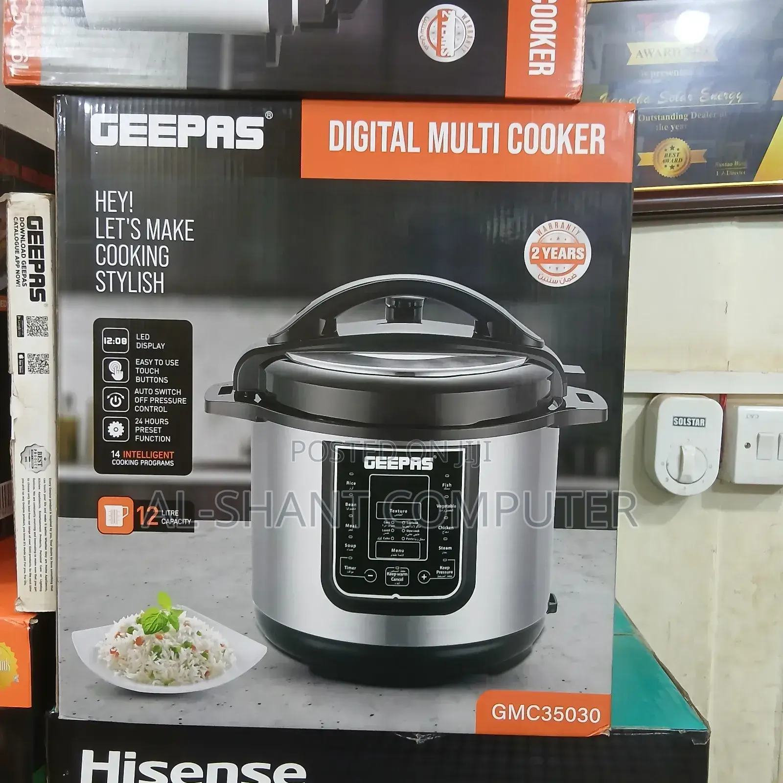 Geepas Digital Multi Cooker/12l Pressure Cooker