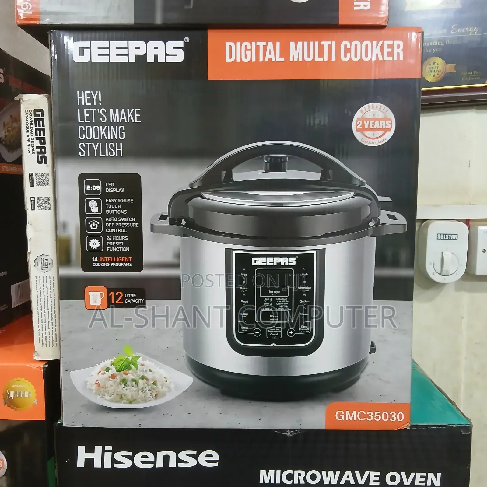 Geepas Digital Multi Cooker/12l Pressure Cooker