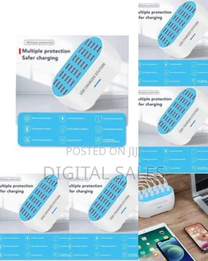 Smart Multi-port Usb Charger Station With Automatic Cooling
