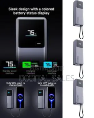 Porodo 165w Max 10000mah Power Bank With Digital Display