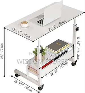 Adjustable Height Mobile Computer Desk