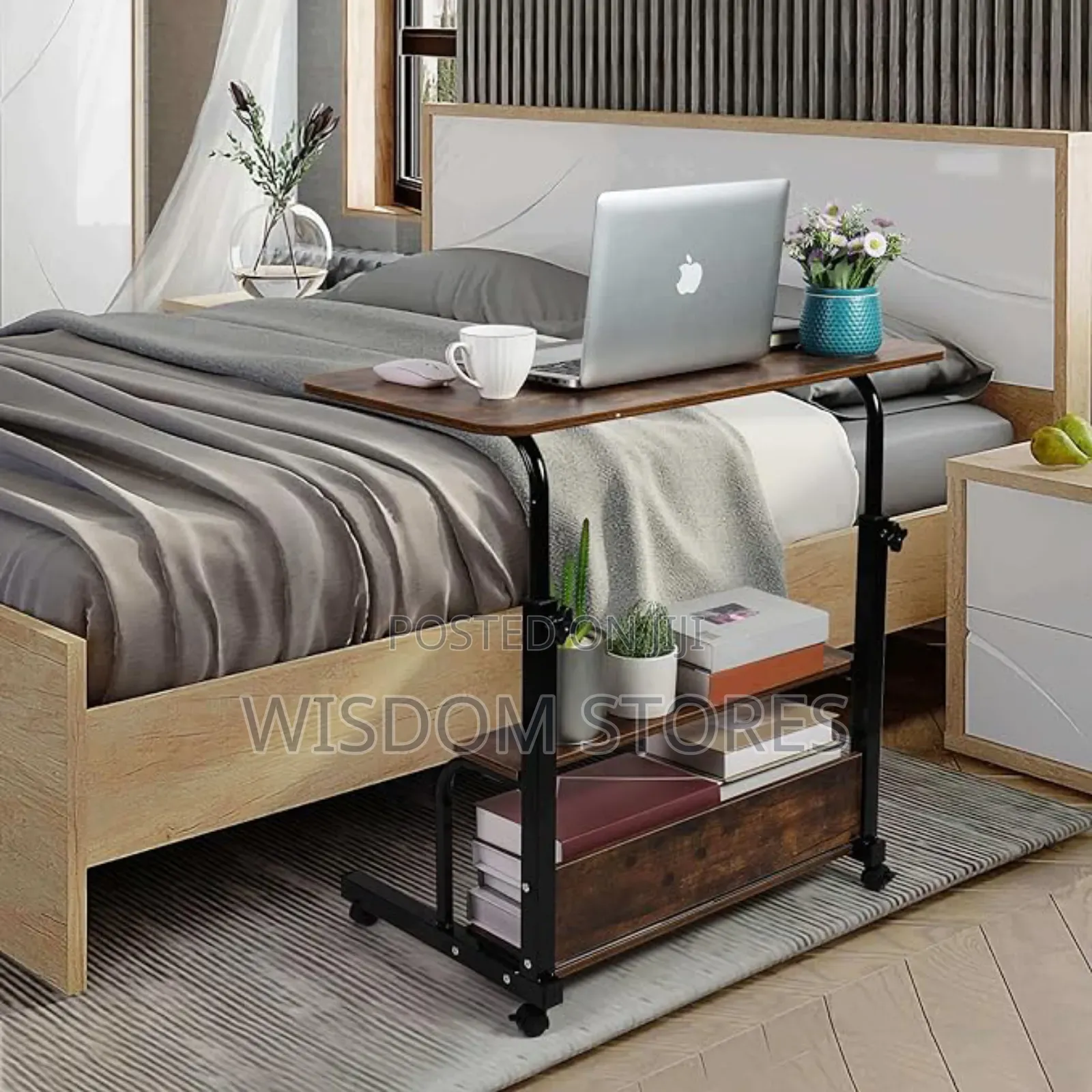 Adjustable Height Computer Desk for Small Space
