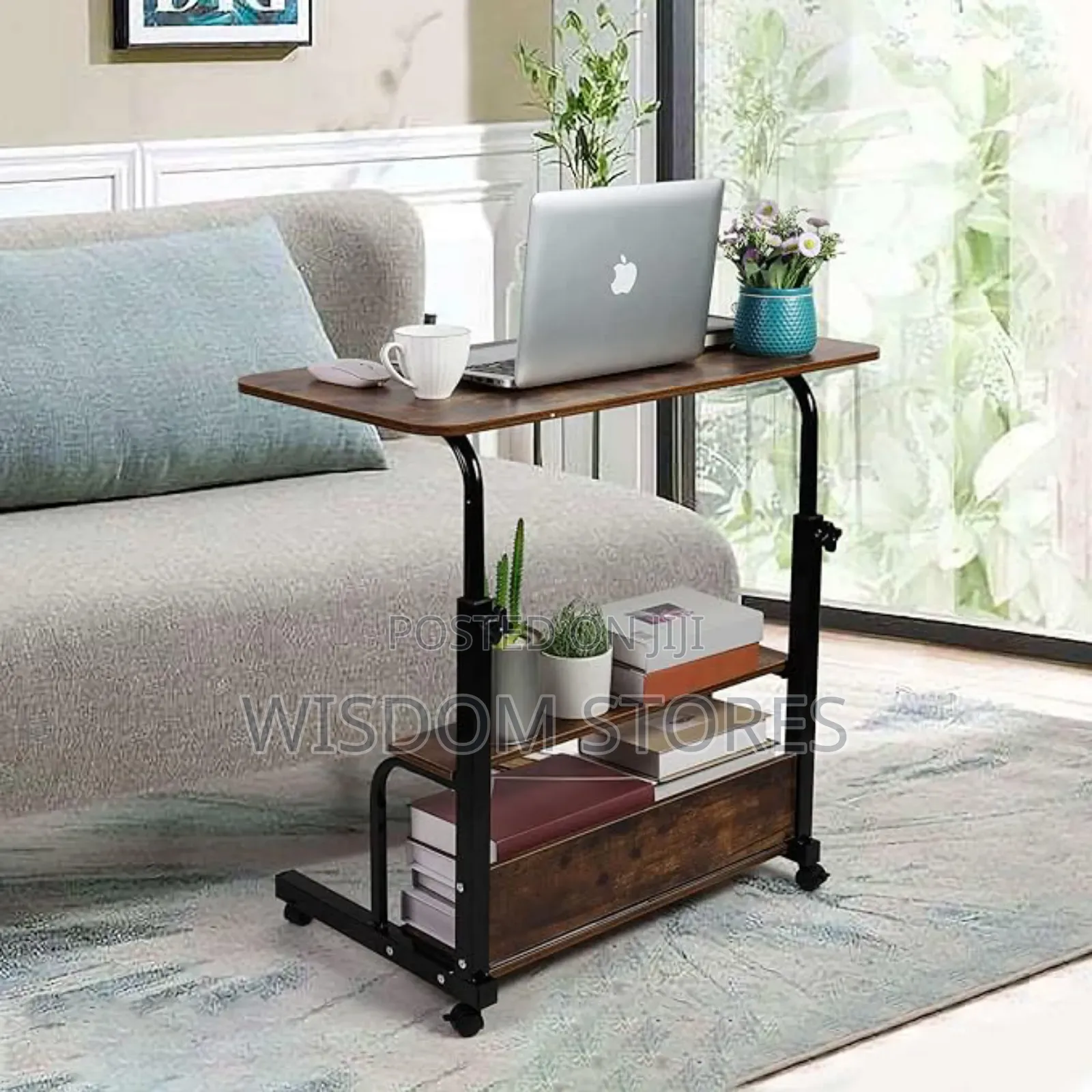 Adjustable Height Computer Desk for Small Space