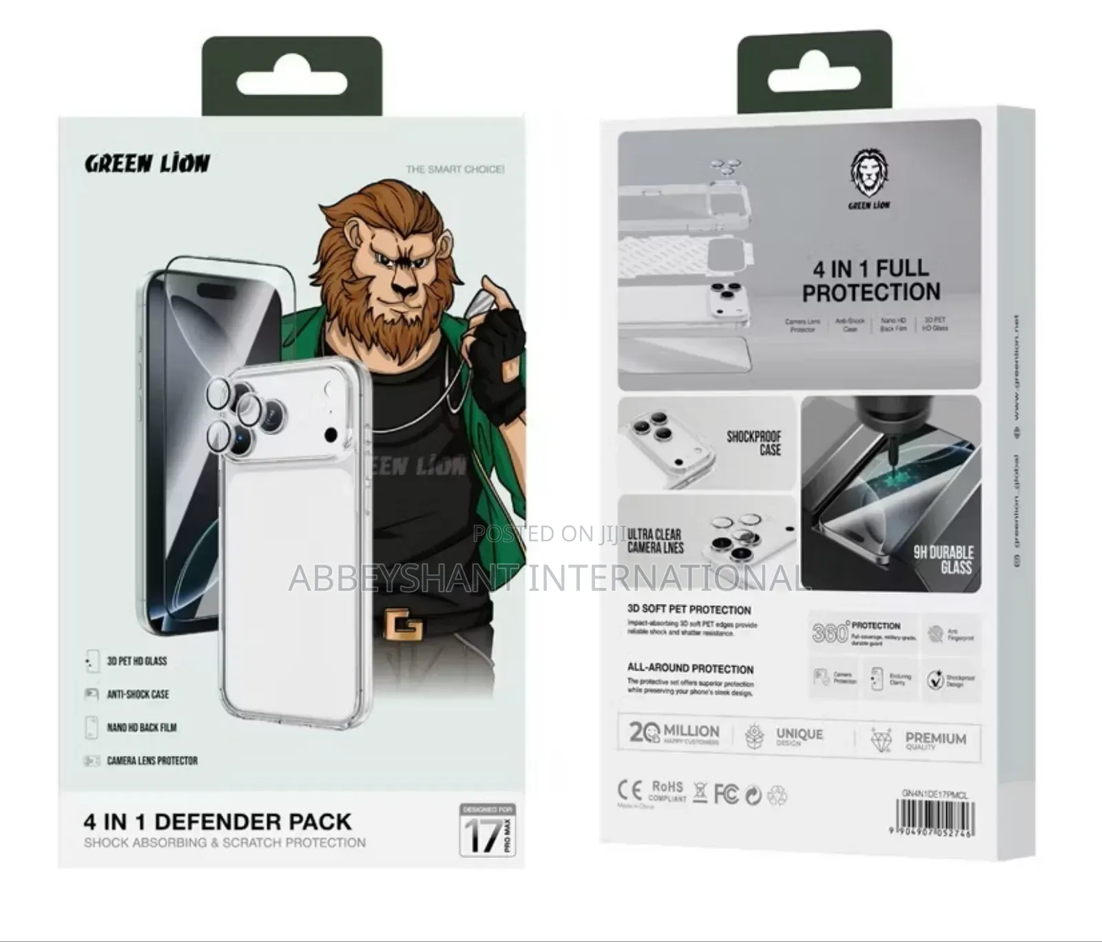 Green Lion 4-in-1 Defender Pack iPhone 17 Pro Max