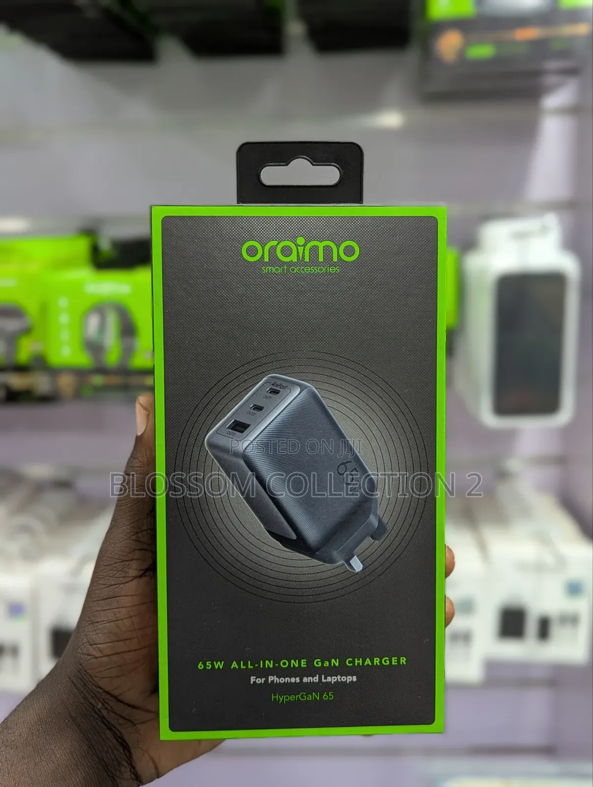 Oraimo Hypergan 65w Gan Wall Charger Kit With Cc Cable