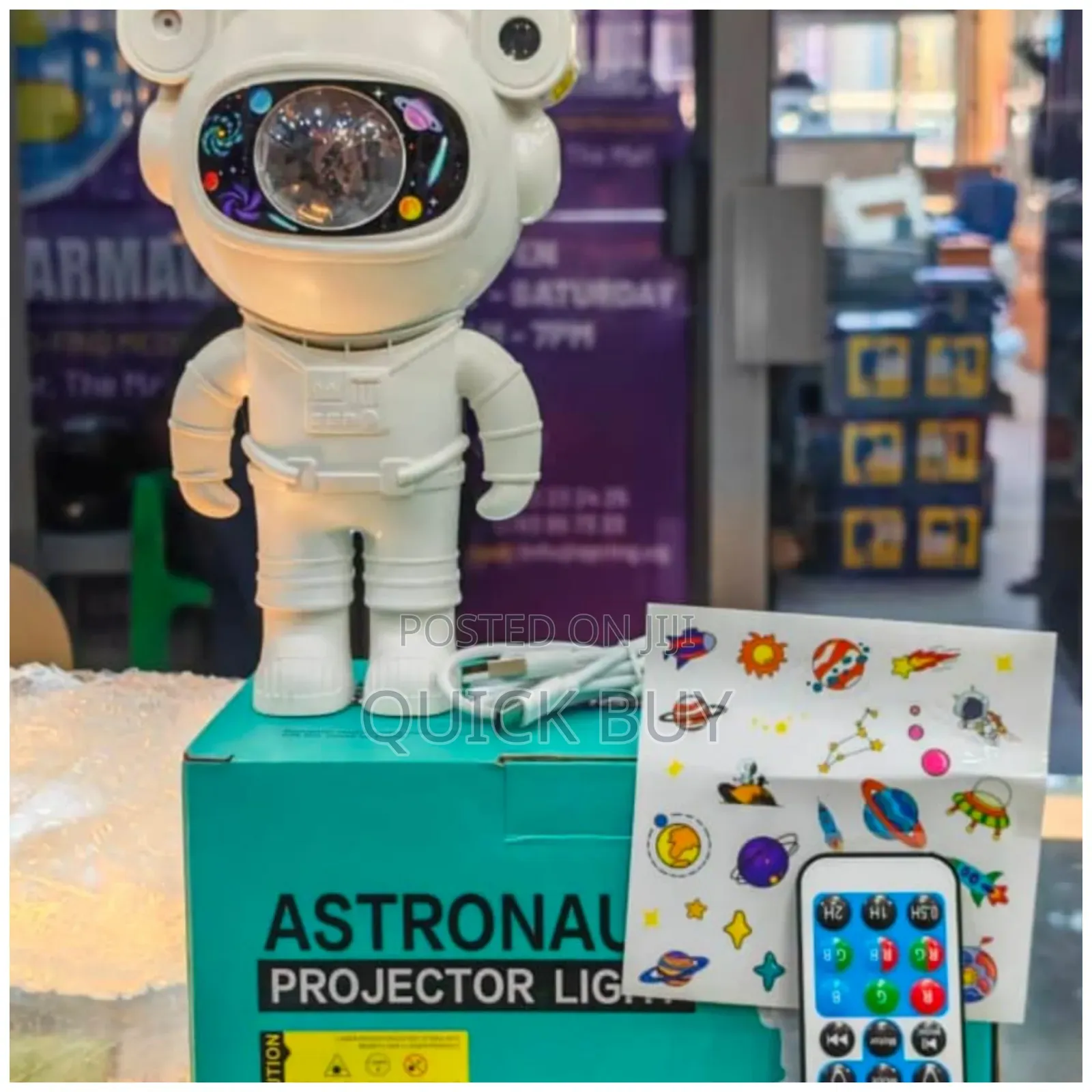 Astronaut Galaxy Light Projector With Stickers