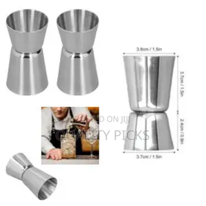 Double Glass Spirit Bartender Measuring Cup