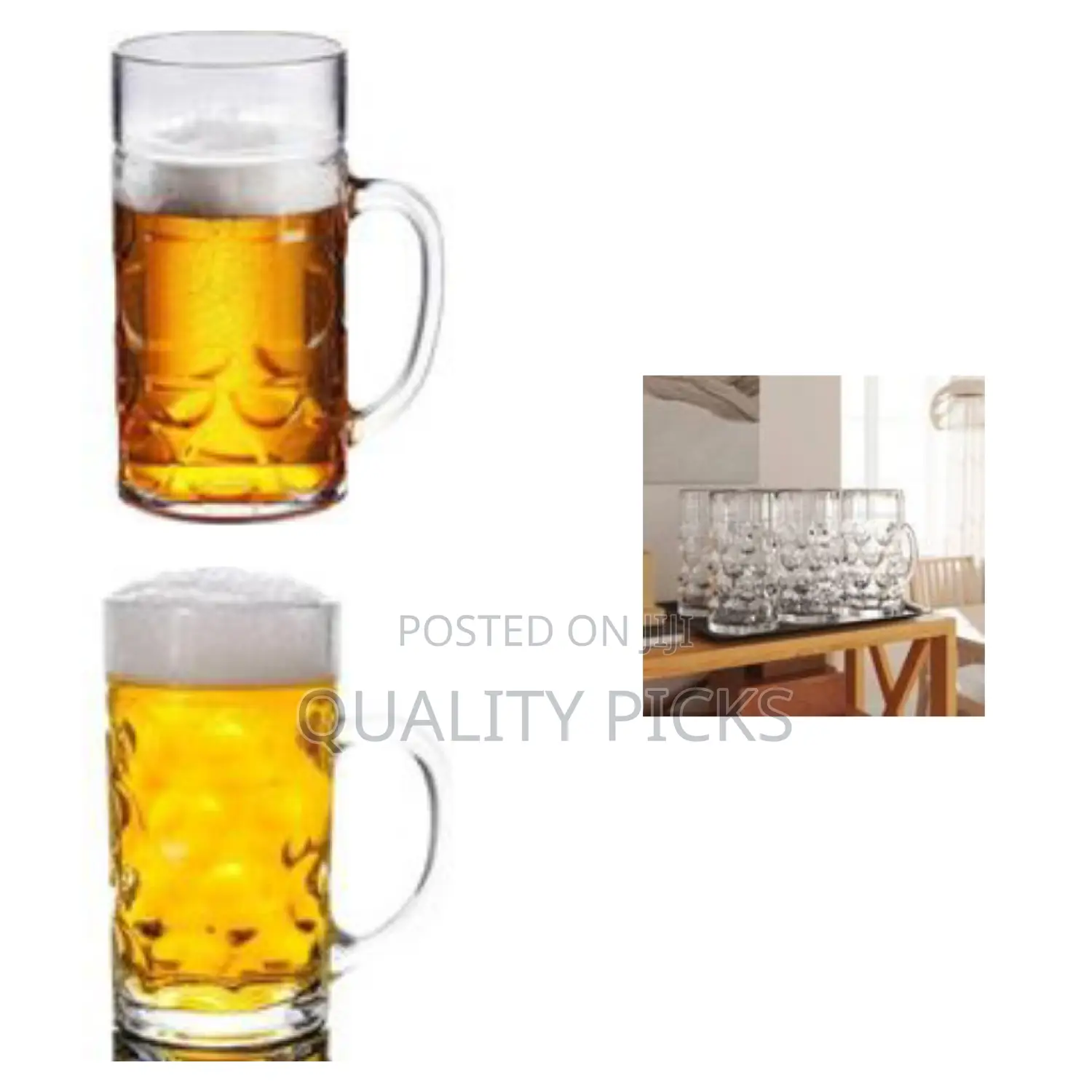 Set of Six Beer Mugs